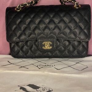 Chanel Medium Classic Flap Caviar Leather